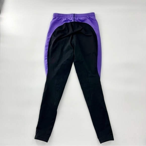 Kerrits Flow Rise Knee Patch Performance Tight Equestrian Purple and Black Small - Picture 6 of 11